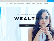 Tablet Screenshot of financiallywisewomen.com
